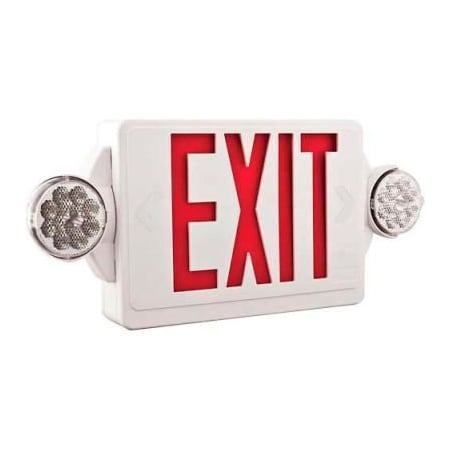 Acuity Brands Lighting Lithonia Lithonia Quantum Premium Quick Mount LED Lamp Heads Red Exit / Unit Combo LHQM LED R M6